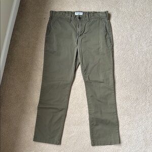 Express Green Finn Chinos Versatile Cotton Twill
